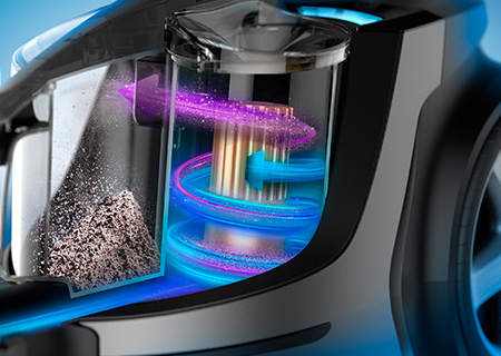 PowerCyclone tehnoloogia v&otilde;imaldab tugevaimat imemisv&otilde;imsust pikema aja jooksul