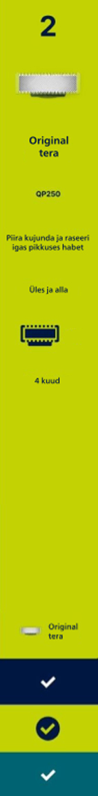 Proovi OneBlade Original tera