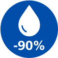 90% v&auml;hem rasva ikoon